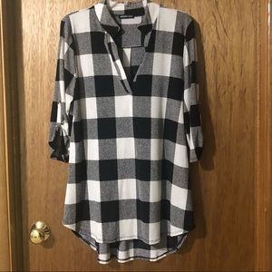 NWOT Heimish buffalo plaid Tunic top